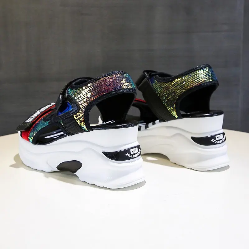 2020 Womens Super High Platform Wedges Sandals With Sequins Bling Summer Casual Comfort Shoes Woman Thick Bottom Sandalias Mujer
2020 Womens Super High Platform Wedges Sandals With Sequins Bling Summer Casual Comfort Shoes Woman Thick Bottom Sandalias Mujer