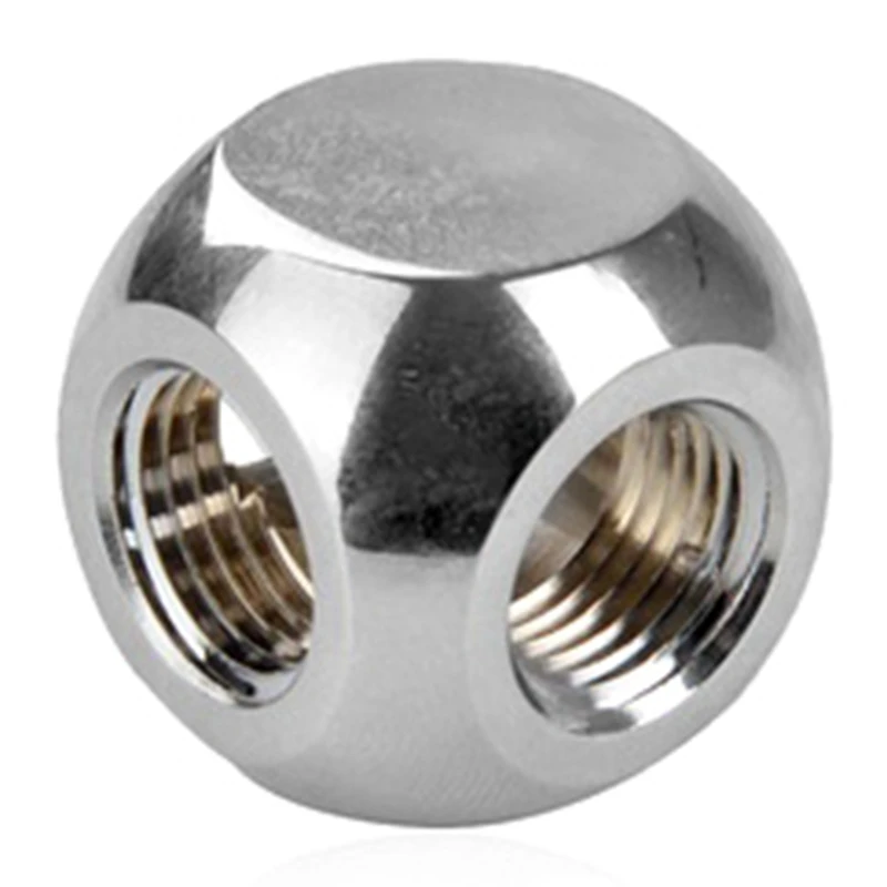 Computer Split Type Water-Cooled Spherical Three-Way Joint Brass Water-Cooled Fittings G1/4 Threaded Interface
Computer Split Type Water-Cooled Spherical Three-Way Joint Brass Water-Cooled Fittings G1/4 Threaded Interface