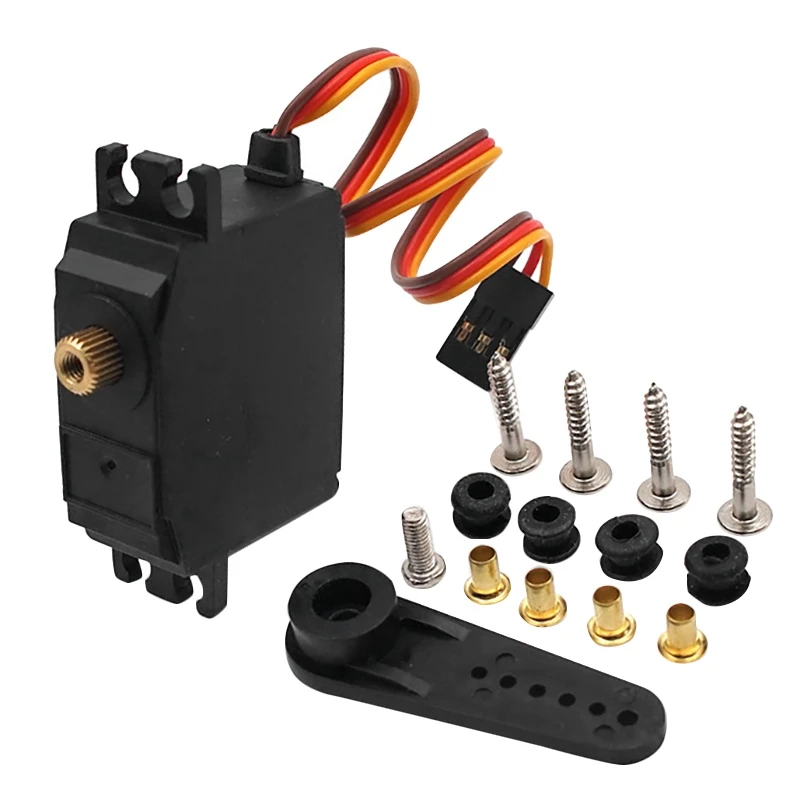 RC Car Accessories Brushless Metal Three-Wire Steering Gear Kit RC Model DIY for Wltoys 12428-0120 12423 Rc Servo
RC Car Accessories Brushless Metal Three-Wire Steering Gear Kit RC Model DIY for Wltoys 12428-0120 12423 Rc Servo