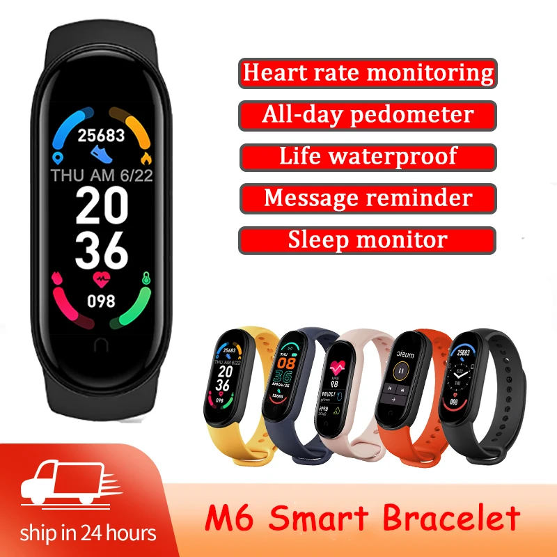 M6 Smart Bracelet Watches Men Women Smart Watch Heart Rate Fitness Tracking Sports Smartwatch For Apple Xiaomi Android Ios
M6 Smart Bracelet Watches Men Women Smart Watch Heart Rate Fitness Tracking Sports Smartwatch For Apple Xiaomi Android Ios