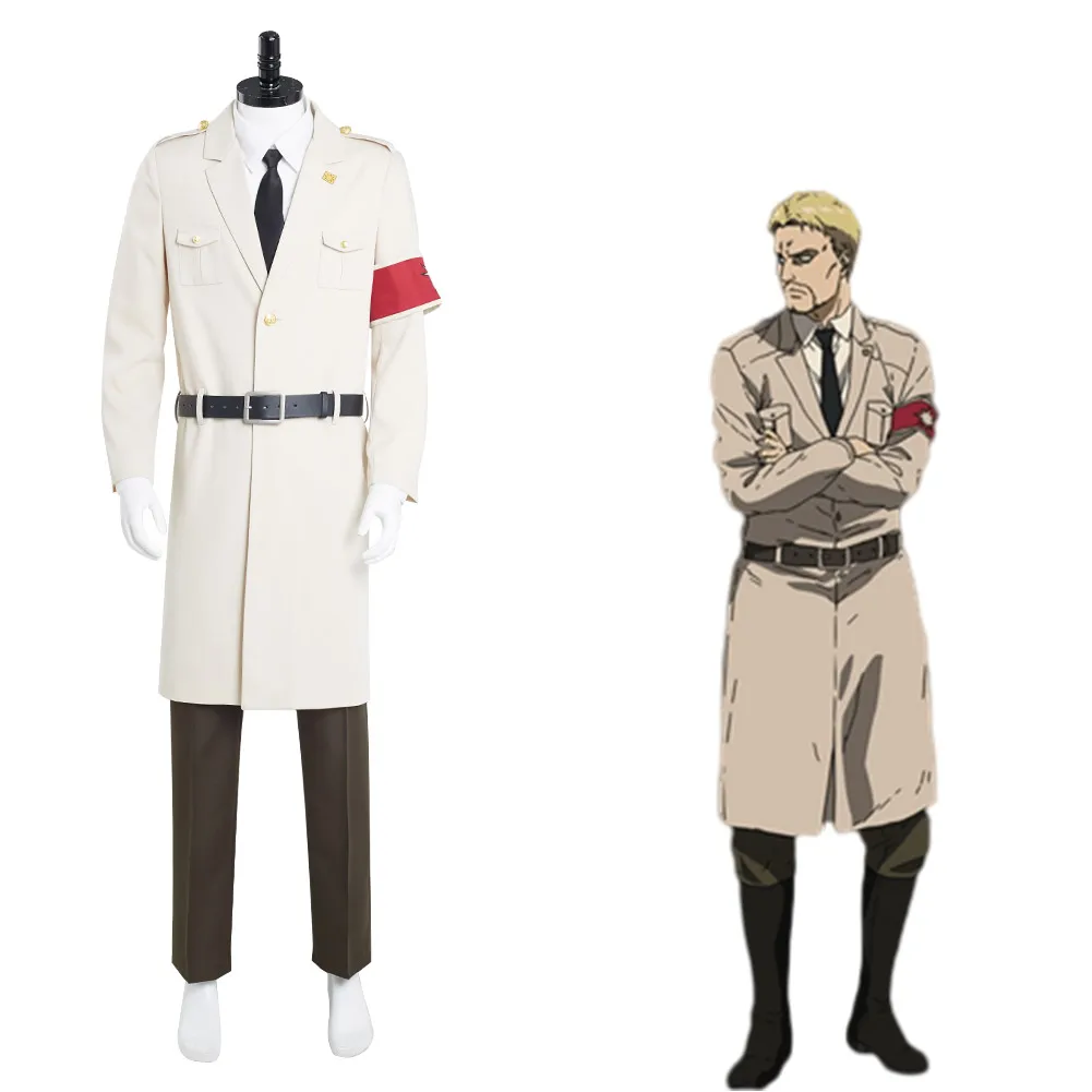 

Attack on Titan Final Season Reiner Braun Malay Officers Uniform Cosplay Costume Coat Outfits Halloween Carnival Suit