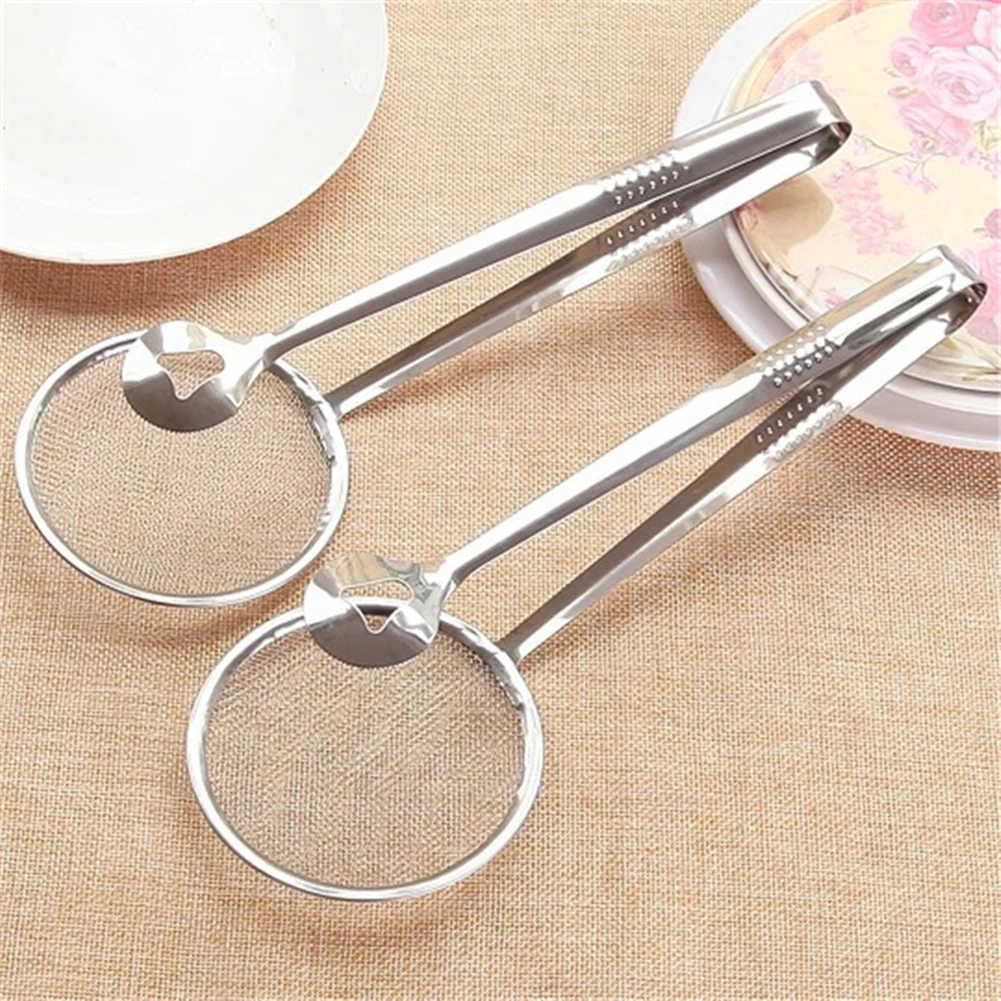 New Multi-functional Filter Spoon With Clip Food Kitchen Oil-Frying BBQ Filter Stainless Steel Clamp Strainer Kitchen Tools
New Multi-functional Filter Spoon With Clip Food Kitchen Oil-Frying BBQ Filter Stainless Steel Clamp Strainer Kitchen Tools