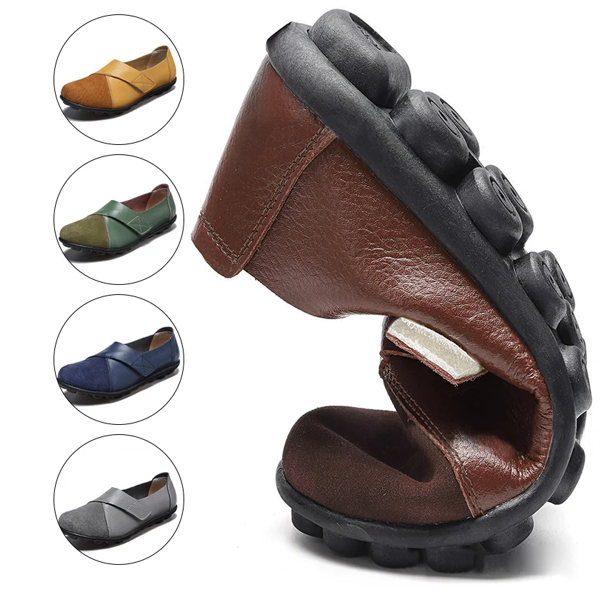 Casual Plus Size Women's Shoes Low-Top Flat Shoes Velcro Non-slip Rubber Sole Soft PU Women's Single Shoes
Casual Plus Size Women's Shoes Low-Top Flat Shoes Velcro Non-slip Rubber Sole Soft PU Women's Single Shoes