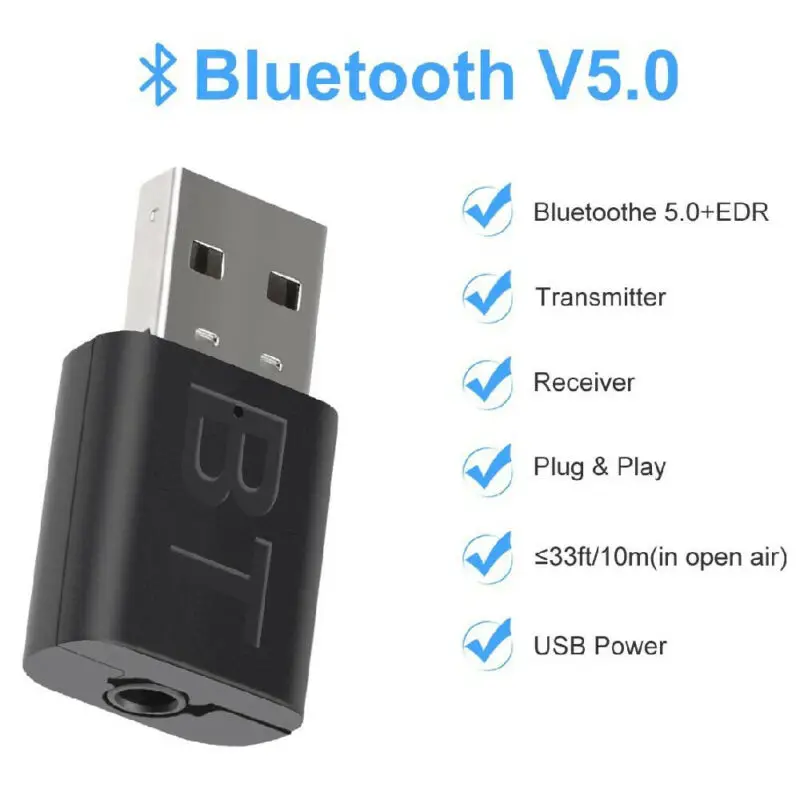 USB Audio Bluetooth Adapter 5.0 2 in 1 For Speaker Computer Laptop TV Headset
USB Audio Bluetooth Adapter 5.0 2 in 1 For Speaker Computer Laptop TV Headset