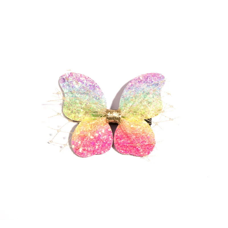 Шпилька для волос в виде Феи бабочки пастельных цветов |