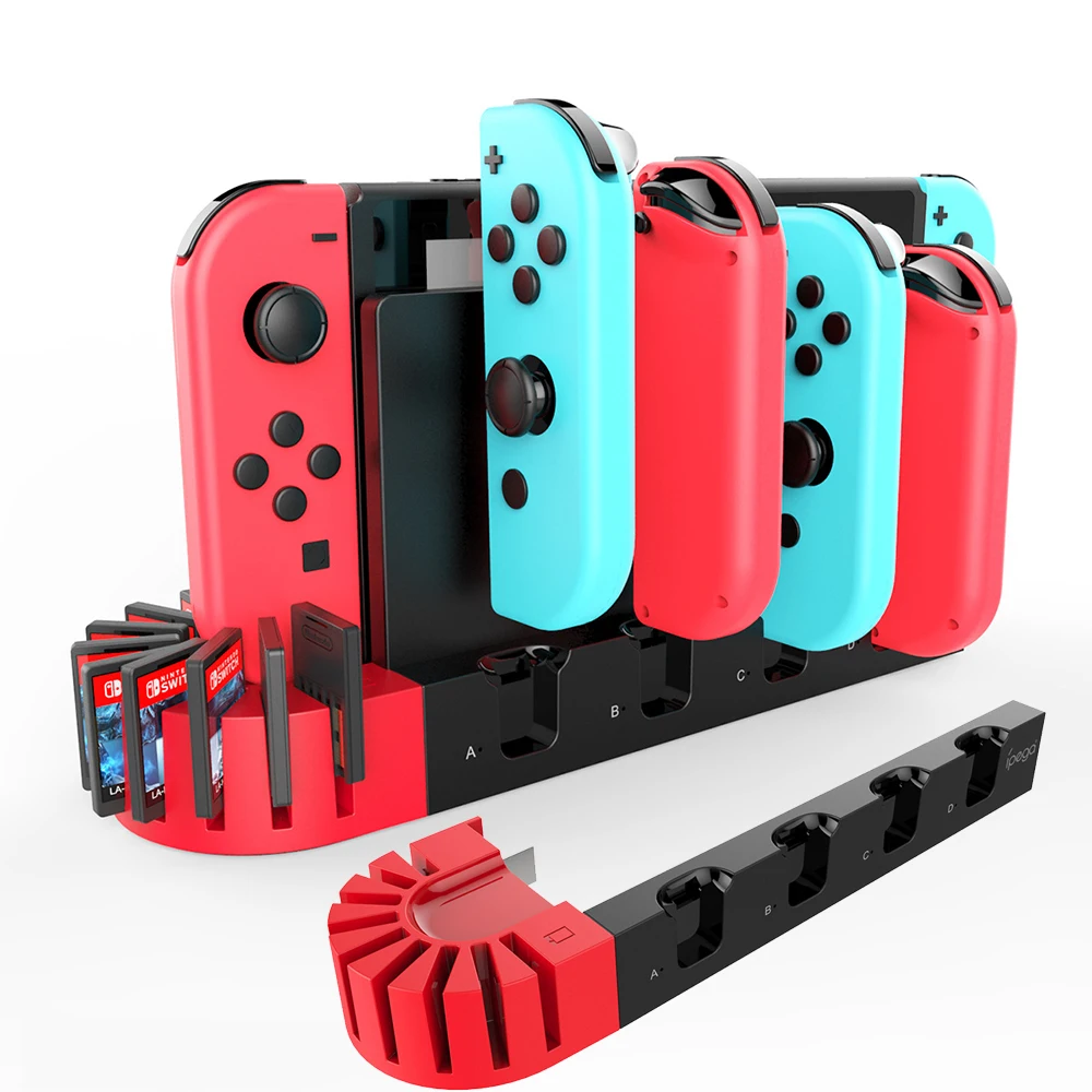 For Nintendo Switch Charger 4 Port Joycons Controller Gamepad Charging Dock Station Switch Console Holder Charger 9 Game Slots
For Nintendo Switch Charger 4 Port Joycons Controller Gamepad Charging Dock Station Switch Console Holder Charger 9 Game Slots
