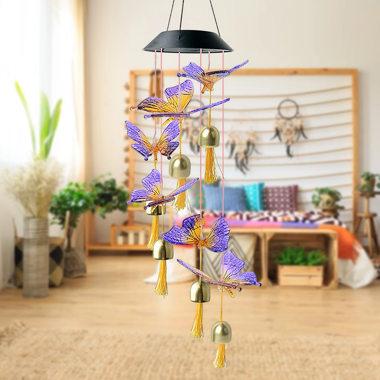 LED Solar Wind Chime Wind Chime Light Color Changing Waterproof Hanging Solar Light For Home Garden Decorations
LED Solar Wind Chime Wind Chime Light Color Changing Waterproof Hanging Solar Light For Home Garden Decorations