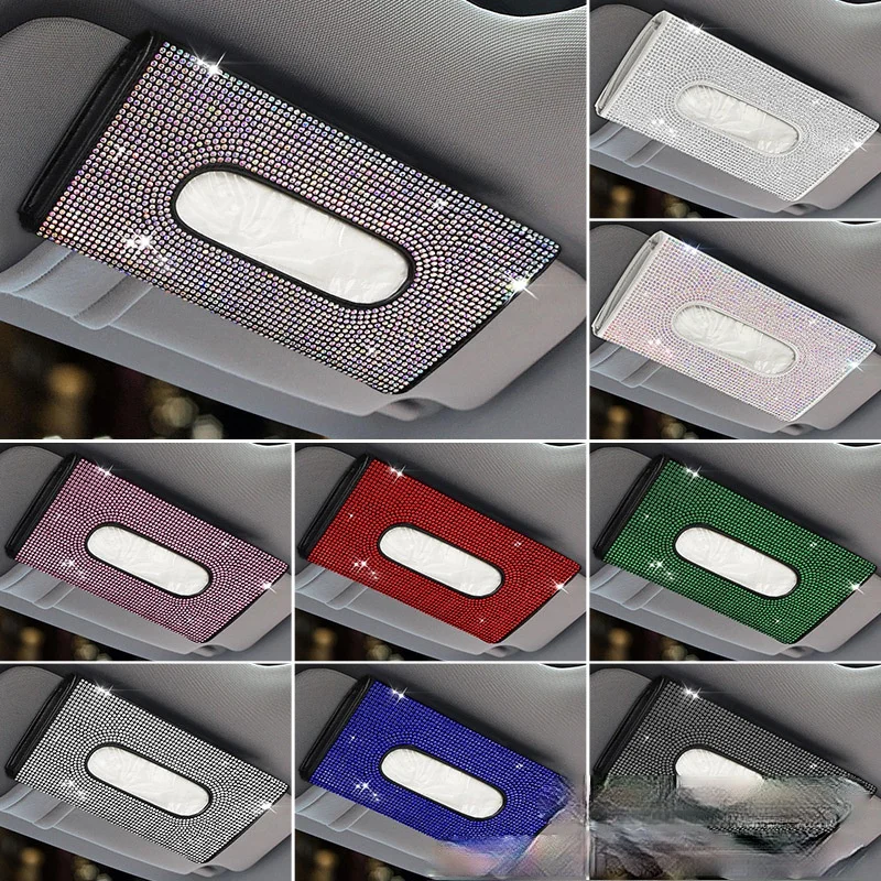 Paper Box Hanging Car Tissue Box Diamond Fashion Female Decorative Sun Visor Car Assessoires Car Decor Black Pink White
Paper Box Hanging Car Tissue Box Diamond Fashion Female Decorative Sun Visor Car Assessoires Car Decor Black Pink White