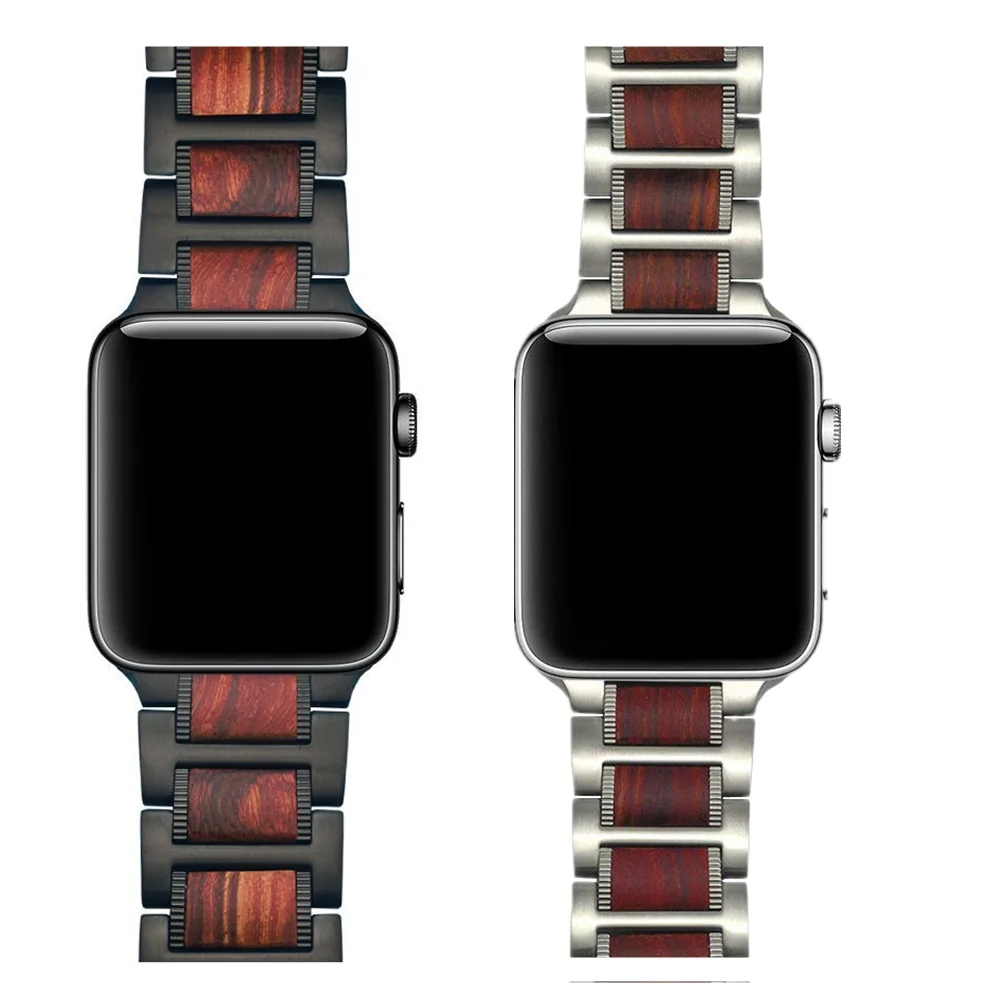 Ремешок из нержавеющей стали для Apple watch band 44 мм 40 iWatch series 7 6 5 4 3 se 42 38 | Наручные часы