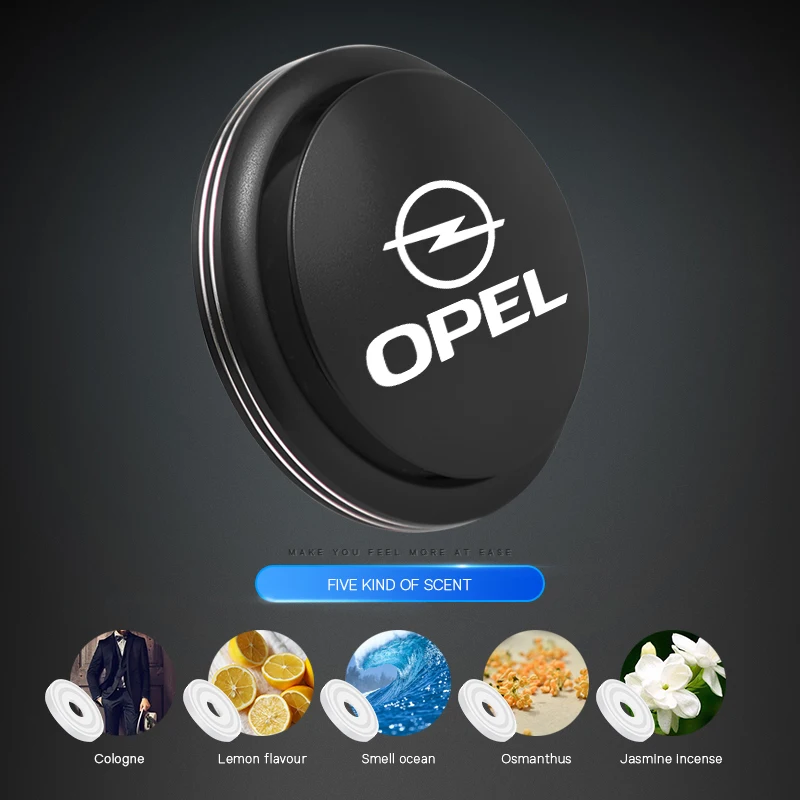 Освежитель воздуха для салона автомобиля с раздвижной крышкой и логотипом Opel Astra