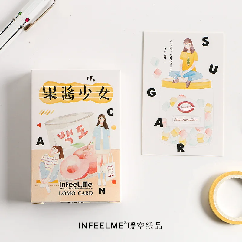 28 Sheets/Set Novelty Jam Young Girl Lomo Card/Greeting Postcard/Birthday Letter Envelope Gift Card
28 Sheets/Set Novelty Jam Young Girl Lomo Card/Greeting Postcard/Birthday Letter Envelope Gift Card
