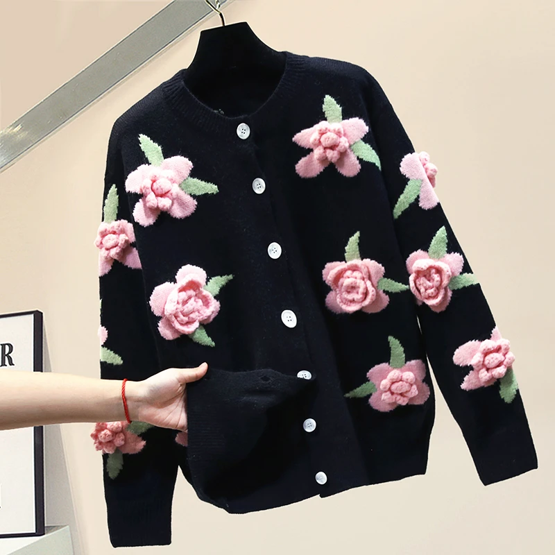 2020 Autumn And Winter Embroidery Floral Cardigan Women Loose O-neck Long Sleeve Sweater Vintage Tops
2020 Autumn And Winter Embroidery Floral Cardigan Women Loose O-neck Long Sleeve Sweater Vintage Tops