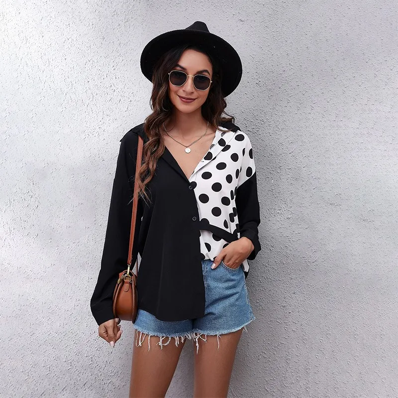 Polka Dot Blouses For Women Turn-down Collar Long Sleeve Fashion Plus Size Casual Shirts Tops Lady Elegant Office Work Blouse
Polka Dot Blouses For Women Turn-down Collar Long Sleeve Fashion Plus Size Casual Shirts Tops Lady Elegant Office Work Blouse
