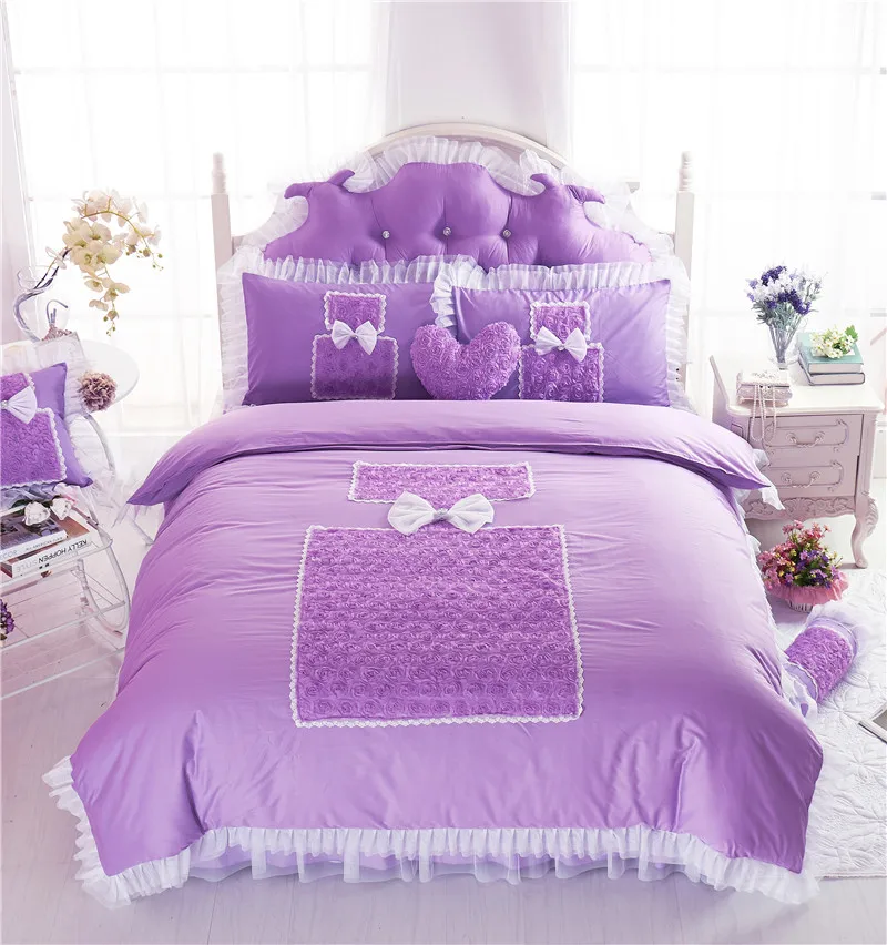 Perfume Rose Design Bedding set Cotton Lace fabric 4/7Pcs King queen Twin size Girls Bed skirt set Duvet/Quilt cover Pillow sham
Perfume Rose Design Bedding set Cotton Lace fabric 4/7Pcs King queen Twin size Girls Bed skirt set Duvet/Quilt cover Pillow sham