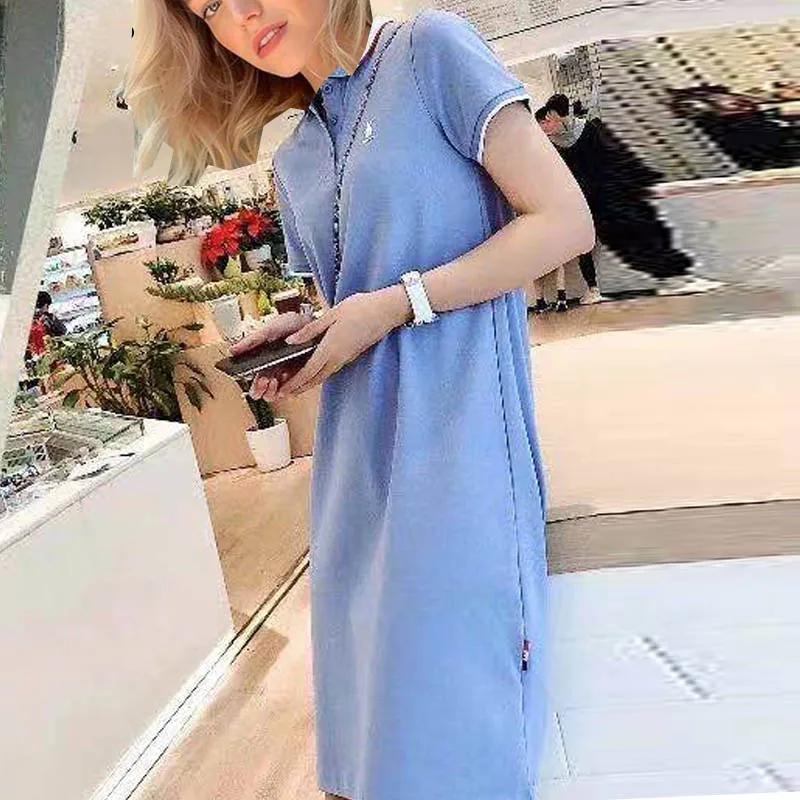 Women plaid Collar Straight dress Elegant Summer Casual shirt Knee-length dress Female Embroidery Robe dress vestidos plus size
Women plaid Collar Straight dress Elegant Summer Casual shirt Knee-length dress Female Embroidery Robe dress vestidos plus size