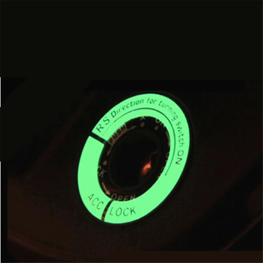 

car 3D Gel Glow Key Ring Sticker for VW Volkwangen MK7 Golf 7 Skoda Octavia A7 CC Tiguan