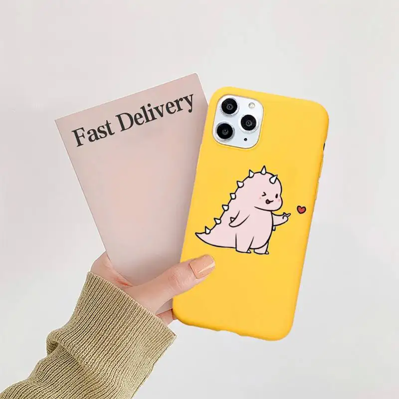 Cute Dinosaur Baby Fashion Phone Case Candy Color Yellow for iPhone 11 12 pro XS MAX 8 7 6 6S Plus X 5S SE 2020 XR
Cute Dinosaur Baby Fashion Phone Case Candy Color Yellow for iPhone 11 12 pro XS MAX 8 7 6 6S Plus X 5S SE 2020 XR