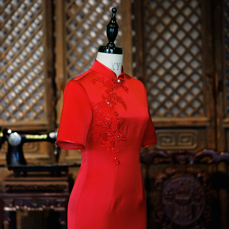 Xinyuefang свадебное потрясающее Qipao 2020 Новое китайское Ретро красное свадебное короткое платье невесты
Xinyuefang свадебное потрясающее Qipao 2020 Новое китайское Ретро красное свадебное короткое платье невесты