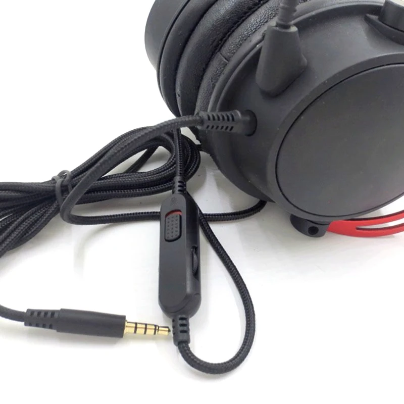 Replacement Stereo Audio- Cable Game Mic Microphone For HyperX Cloud Mix Cloud Alpha- Edition Gaming Headsets 3.5mm 
Replacement Stereo Audio- Cable Game Mic Microphone For HyperX Cloud Mix Cloud Alpha- Edition Gaming Headsets 3.5mm
