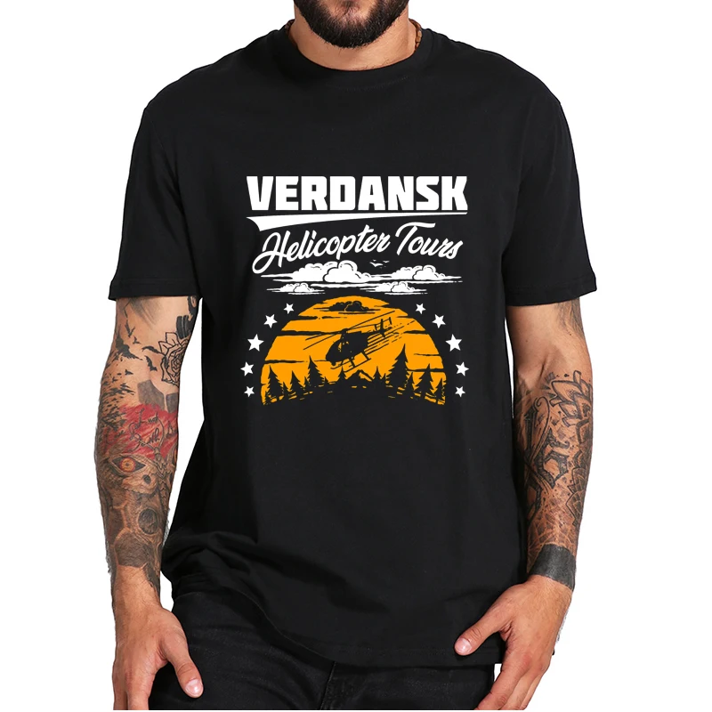 Warzone Verdansk Helicopter Tours Classic T-Shirt Retro Design COD Call Of Duty Vanguard Shooter Video Game Men‘s Tee Tops
Warzone Verdansk Helicopter Tours Classic T-Shirt Retro Design COD Call Of Duty Vanguard Shooter Video Game Men‘s Tee Tops