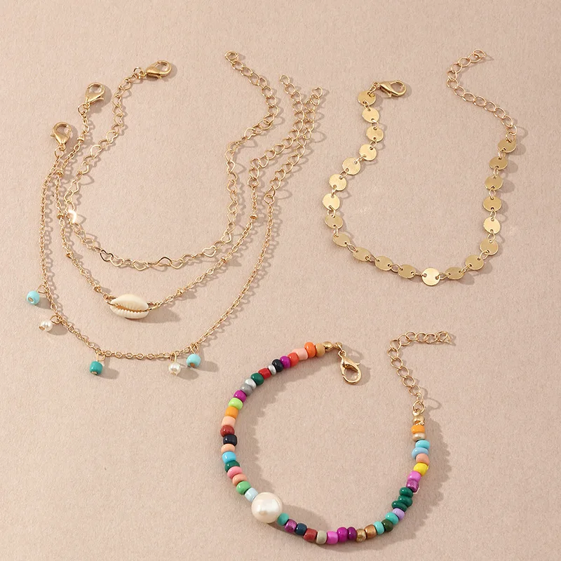 5Pcs/lot Bohemia Bangles Set Natural Shell Charms Bracelet Colorful Beaded Bracelet For Women Party Gift Jewelry Set Accessories
5Pcs/lot Bohemia Bangles Set Natural Shell Charms Bracelet Colorful Beaded Bracelet For Women Party Gift Jewelry Set Accessories
