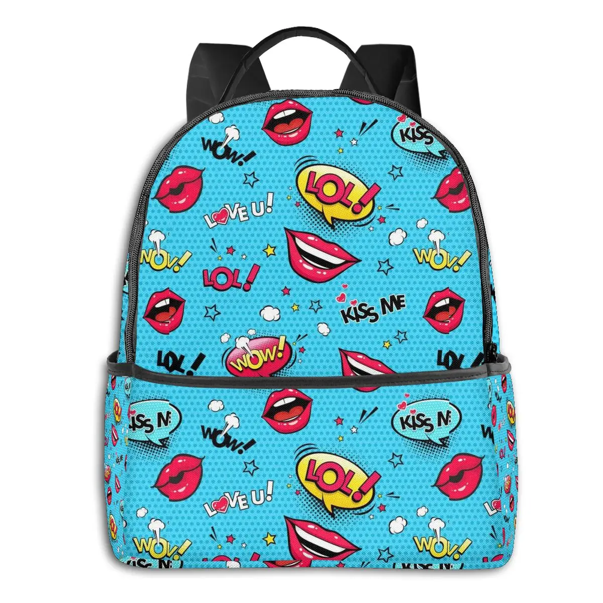 Ультралегкий спортивный дорожный рюкзак для мужчин и женщин, походный рюкзак с принтом губ для мальчиков и девочек, Детский водонепроницае... 
Ультралегкий спортивный дорожный рюкзак для мужчин и женщин, походный рюкзак с принтом губ для мальчиков и девочек, Детский водонепроницае...