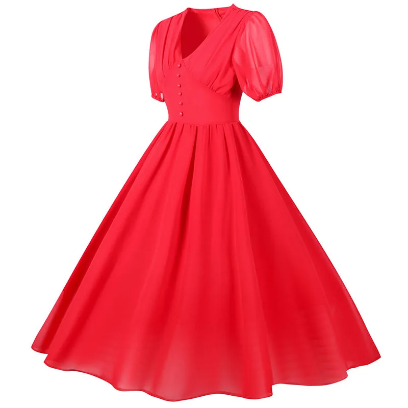 Fashion Women Chic Chiffon Long Dress Summer Solid Color Short Sleeve V Neck Big Swing Elegant Office Party Sundress Vestidos
Fashion Women Chic Chiffon Long Dress Summer Solid Color Short Sleeve V Neck Big Swing Elegant Office Party Sundress Vestidos