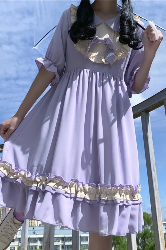 Japanese sweet lolita Dress Sweet Girl Cute Midi Girl's Dress 2020 Summer New Style gothic lolita dress victorian dress
Japanese sweet lolita Dress Sweet Girl Cute Midi Girl's Dress 2020 Summer New Style gothic lolita dress victorian dress