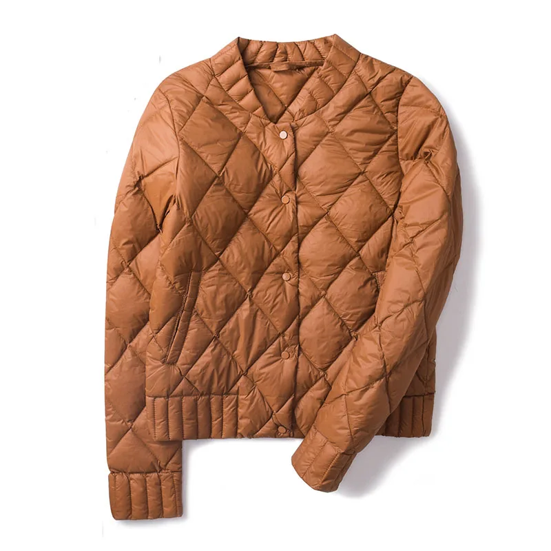 Fitaylor Women Autumn 90% Duck Down Jackets Winter Casual Caramel Short Thin Coat Slim Warm Ultra Light Down Coats Outwear
Fitaylor Women Autumn 90% Duck Down Jackets Winter Casual Caramel Short Thin Coat Slim Warm Ultra Light Down Coats Outwear