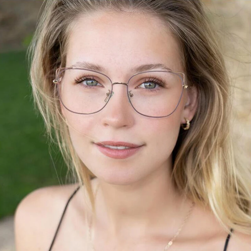 New Fashion Cat Eye Anti-blue Glasses Women Vintage Metal Hollow Frame Transparent Eyeglasses Female Spectacles Oculos Feminino
New Fashion Cat Eye Anti-blue Glasses Women Vintage Metal Hollow Frame Transparent Eyeglasses Female Spectacles Oculos Feminino