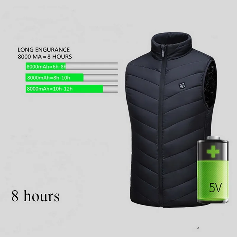 Men Outdoor USB Infrared Heating Vest Jacket Winter Flexible Electric Battery Heat Thermal Clothing Waistcoat For Sports Hiking
Men Outdoor USB Infrared Heating Vest Jacket Winter Flexible Electric Battery Heat Thermal Clothing Waistcoat For Sports Hiking