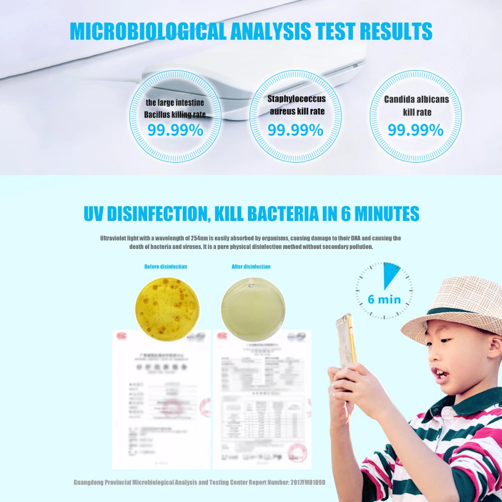Portable UV Sterilizer Cabinet Phone Disinfectant Mini Sterilization Box UV Cleaner Mobile Double Ultraviolet Disinfection Lamp
Portable UV Sterilizer Cabinet Phone Disinfectant Mini Sterilization Box UV Cleaner Mobile Double Ultraviolet Disinfection Lamp