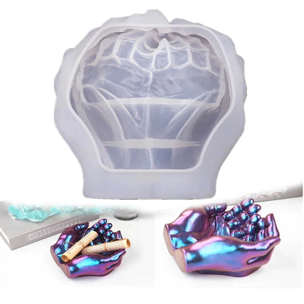 Silicone Mold Hand Shape Silicone Ashtray Resin Mold Holder Tray Mould Casting Epoxy Craft DIY Home Kitchen Baking Mold Suppies
Silicone Mold Hand Shape Silicone Ashtray Resin Mold Holder Tray Mould Casting Epoxy Craft DIY Home Kitchen Baking Mold Suppies