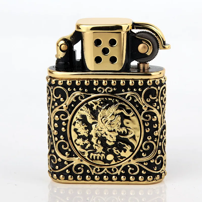 Dragon Pixiu Phoenix Tathagata Buddha Mantra Retro Nostalgic Old-fashioned High-end Pure Copper Kerosene Lighter Mens Gift
Dragon Pixiu Phoenix Tathagata Buddha Mantra Retro Nostalgic Old-fashioned High-end Pure Copper Kerosene Lighter Mens Gift