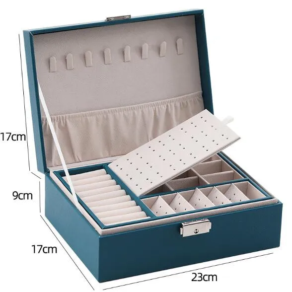 Travel Jewelry Organizer High Capacity Leather Jewelry Box Valentine Gift Multi-function Necklace Earring Storage Box Women Gift
Travel Jewelry Organizer High Capacity Leather Jewelry Box Valentine Gift Multi-function Necklace Earring Storage Box Women Gift