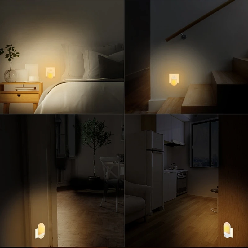 4Pcs Human Body Infrared Sensor Night Light Human Body Led Light Sensor Body Light US PLUG 
4Pcs Human Body Infrared Sensor Night Light Human Body Led Light Sensor Body Light US PLUG