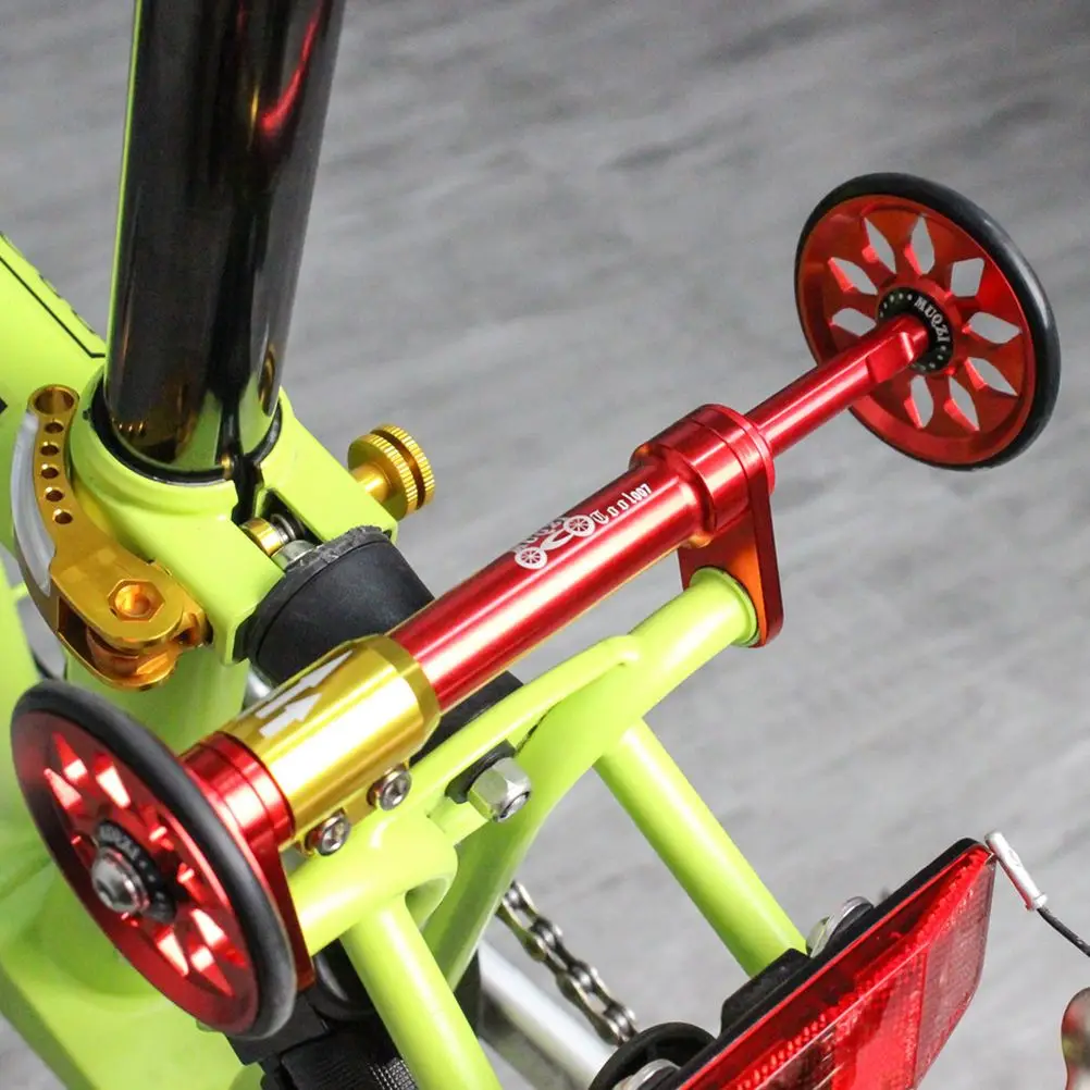 Easy Wheel and Extension Rod for Bike Rear Racks 9 Colors Folding Bike Extension bar Block Telescopic Rod Easy Wheel Ultralight 
Easy Wheel and Extension Rod for Bike Rear Racks 9 Colors Folding Bike Extension bar Block Telescopic Rod Easy Wheel Ultralight