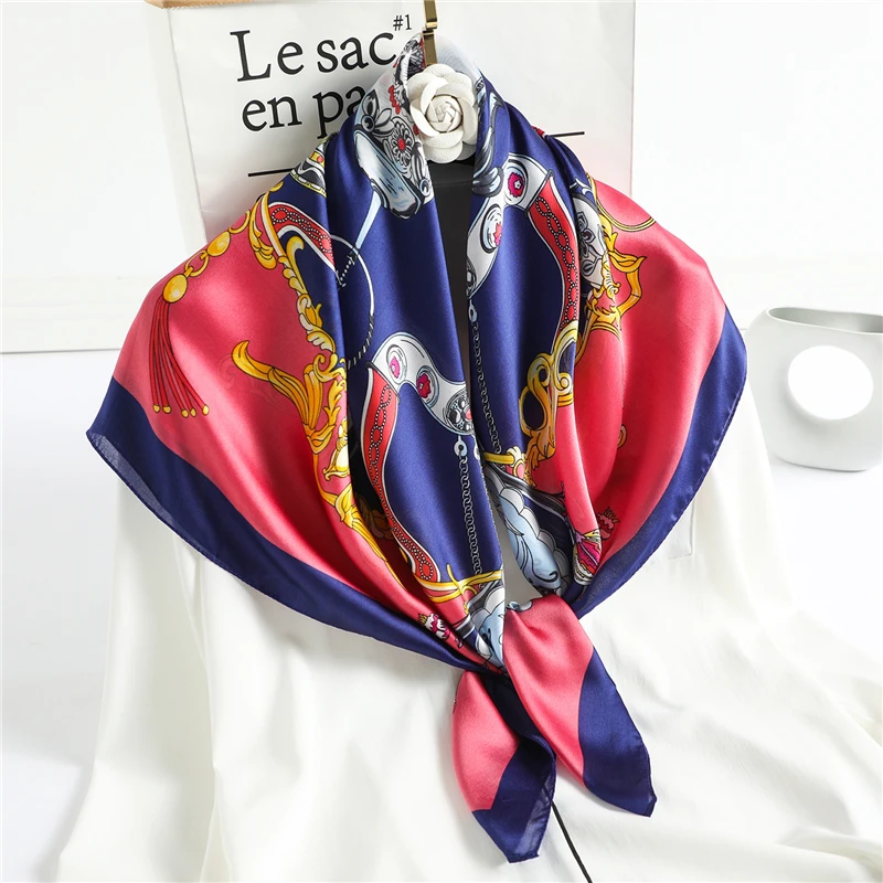 New Design Print Scarf Women Silk Shawl Square Hijab Headband Spring Wrap Foulard Soft Scarves Large Bandana for Female 2022
New Design Print Scarf Women Silk Shawl Square Hijab Headband Spring Wrap Foulard Soft Scarves Large Bandana for Female 2022