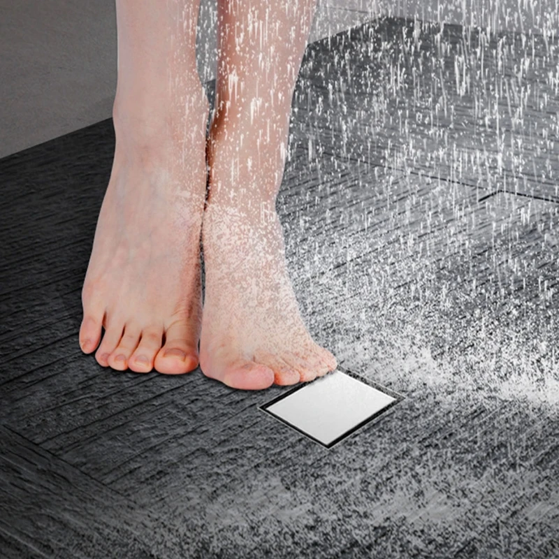 Invisible Floor Drain Square Drain Strainer Hair Catcher Anti-blocking Backflow Preventer for Bathroom Kitchen Laundry G2AB
Invisible Floor Drain Square Drain Strainer Hair Catcher Anti-blocking Backflow Preventer for Bathroom Kitchen Laundry G2AB