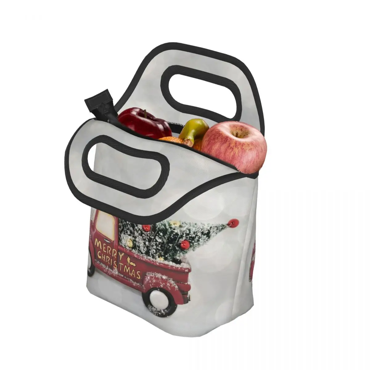 Рождественский красный грузовик, Рождественская Праздничная сумка для обедов для мужчин и женщин
Рождественский красный грузовик, Рождественская Праздничная сумка для обедов для мужчин и женщин