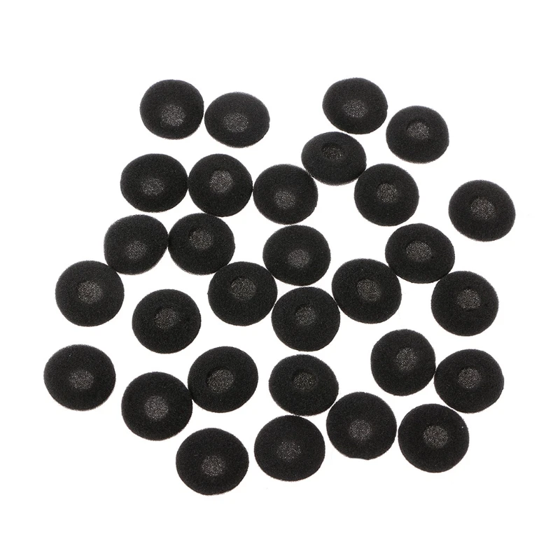 

30Pcs 15mm Soft Sponge Earphone Earbud Pad Covers Replacement For MP3 MP4 Mobile Phone K92F