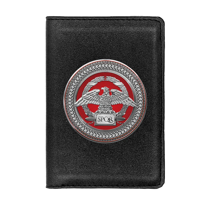 SPQR Senātus Populusque Rōmānus Leather Passport Cover Men Women Slim ID Card Travel Holder Wallet Document Organizer Case
SPQR Senātus Populusque Rōmānus Leather Passport Cover Men Women Slim ID Card Travel Holder Wallet Document Organizer Case