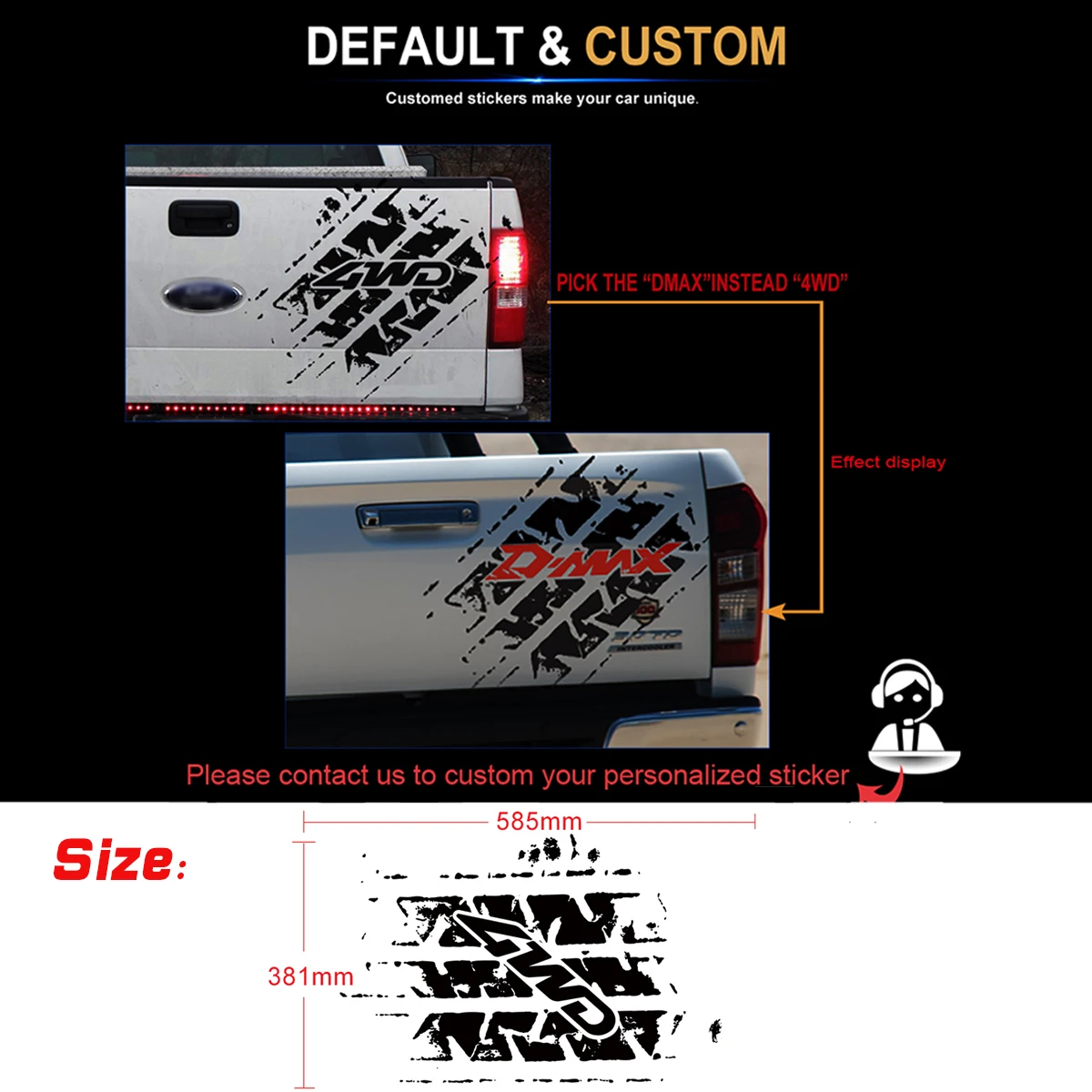 Car Stickers Off Road 4x4 Decals Dmax HILUX RANGER AMAROK NAVARA Dirty Tire 4wd Badges Detailing For PICKUP SUV Tire Customized
Car Stickers Off Road 4x4 Decals Dmax HILUX RANGER AMAROK NAVARA Dirty Tire 4wd Badges Detailing For PICKUP SUV Tire Customized