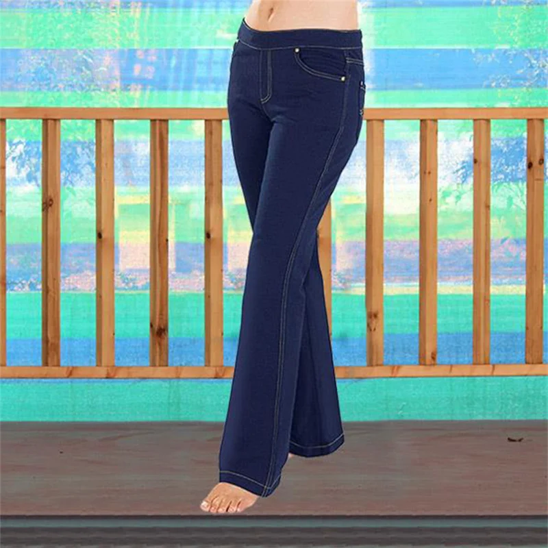 Casual Wild Embroidery Women Jeans Fashion Solid Slimming Bell Bottom Pant Vintage Mid Waist Female Denim Trousers 4XL Plus Size
Casual Wild Embroidery Women Jeans Fashion Solid Slimming Bell Bottom Pant Vintage Mid Waist Female Denim Trousers 4XL Plus Size