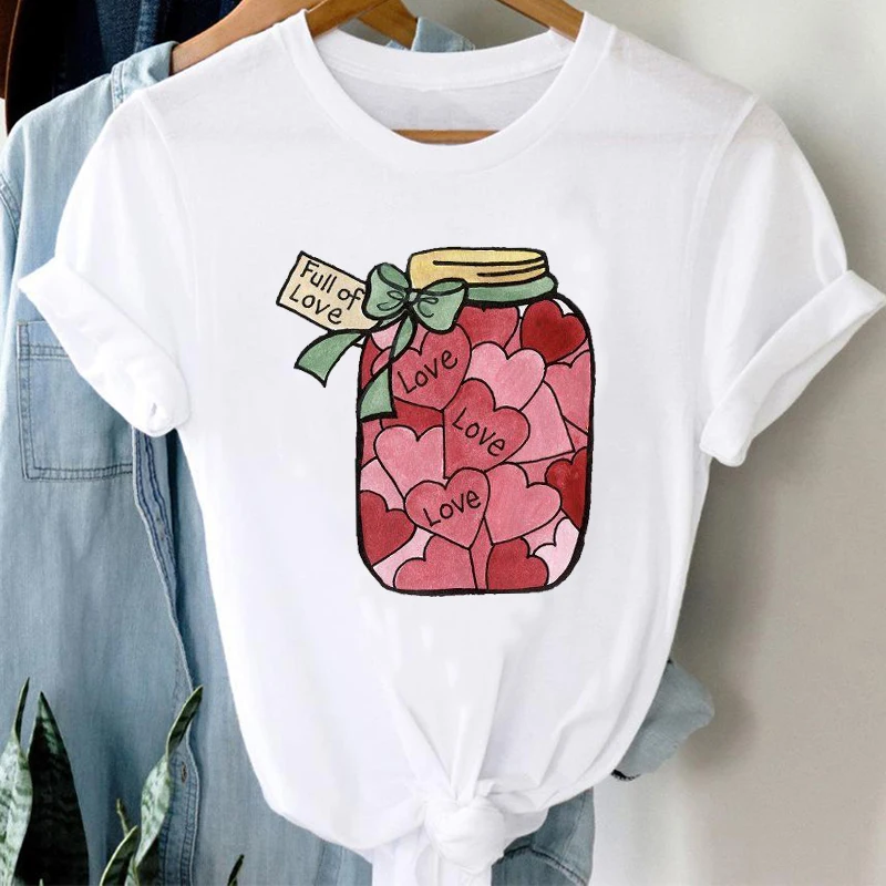 T-shirts Women Flower Short Sleeve Fashion Floral Cartoon Valentine Clothes Graphic Tshirt Top Lady Print Female Tee T-Shirt
T-shirts Women Flower Short Sleeve Fashion Floral Cartoon Valentine Clothes Graphic Tshirt Top Lady Print Female Tee T-Shirt