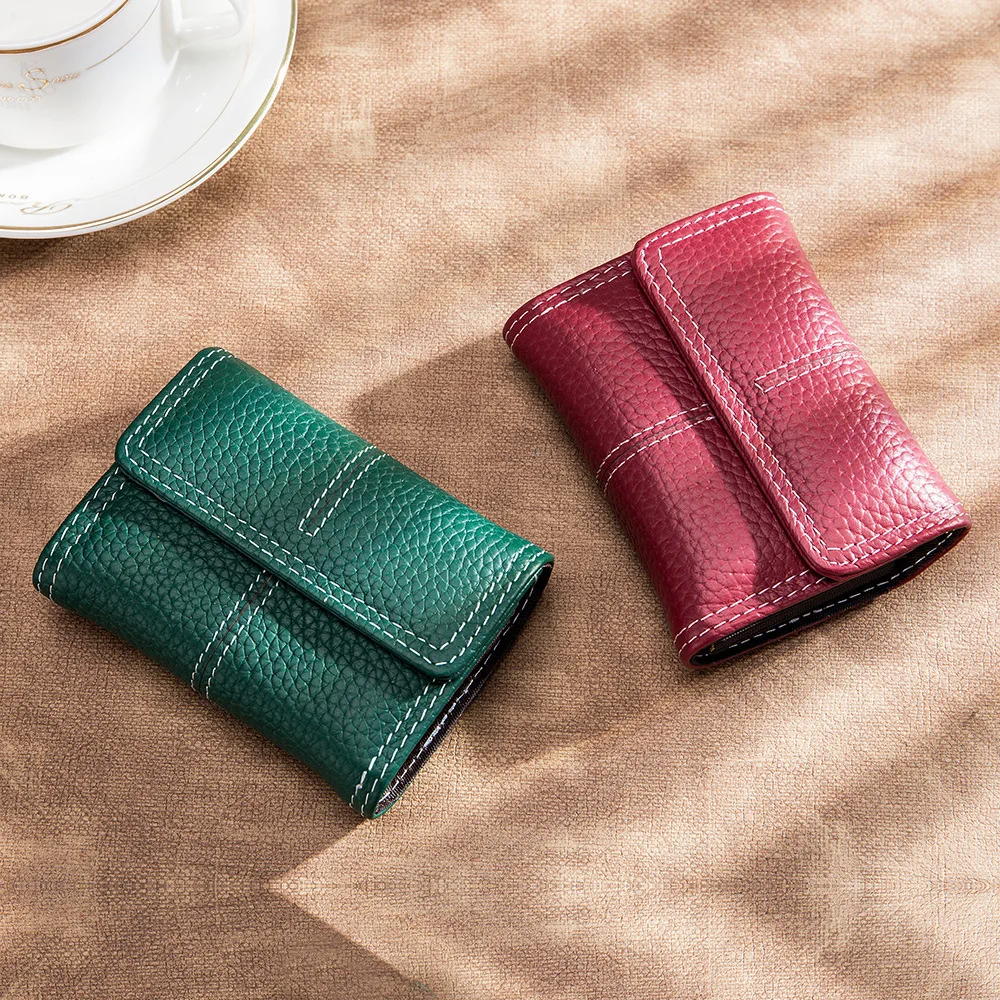 A006 Exquisite Sew Workmanship New Real Cow Leather Organizer Card Holder Coin Purse Lady Hand Wallet Small Women Cowhide Bag
A006 Exquisite Sew Workmanship New Real Cow Leather Organizer Card Holder Coin Purse Lady Hand Wallet Small Women Cowhide Bag