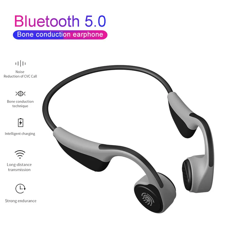 Новая Bluetooth гарнитура MIJIYU V9 с костной проводимостью беспроводная подвесная