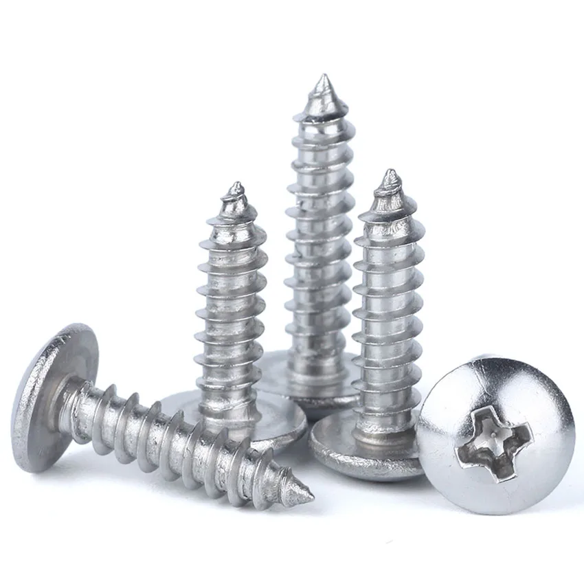 2/5/10Pcs M4 M5 M6 316 Stainless Steel Phillips Truss Head Self Tapping Screws Cross Recessed Mushroom Head Wood Screws
2/5/10Pcs M4 M5 M6 316 Stainless Steel Phillips Truss Head Self Tapping Screws Cross Recessed Mushroom Head Wood Screws