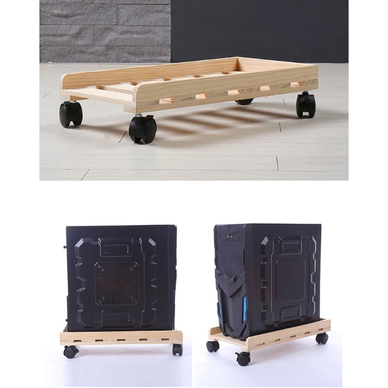 T8NA Solid wood CPU Stand Mobile Desktop Tower Computer Floor Stand Rolling Caster Wheels Universal PC Computer Holder Cart
T8NA Solid wood CPU Stand Mobile Desktop Tower Computer Floor Stand Rolling Caster Wheels Universal PC Computer Holder Cart