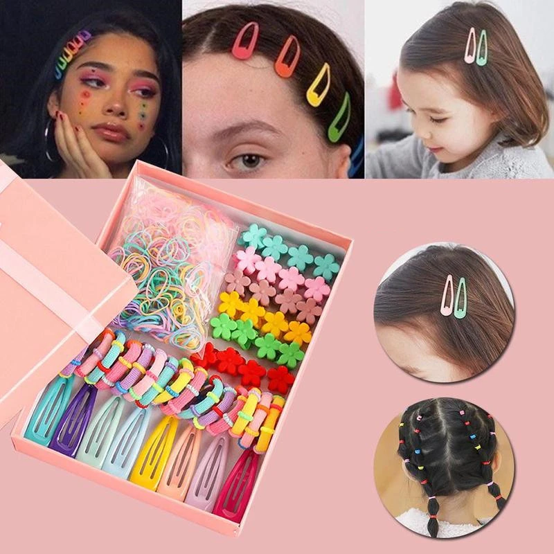 220pcs/box Hairpin Head Rope Gift Box Set Nylon Elastic Hair Bands Children Ponytail Holder Scrunchie Headband Hair Accessory
220pcs/box Hairpin Head Rope Gift Box Set Nylon Elastic Hair Bands Children Ponytail Holder Scrunchie Headband Hair Accessory